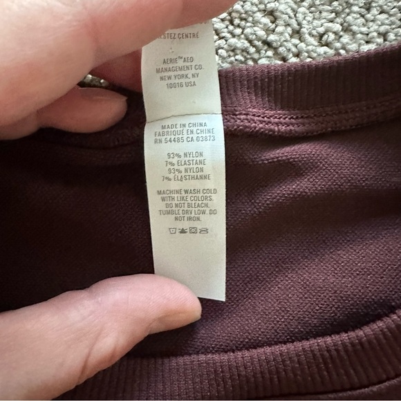 Aerie Fitted Crop Tee Short Sleeve Size Small - Picture 3 of 6